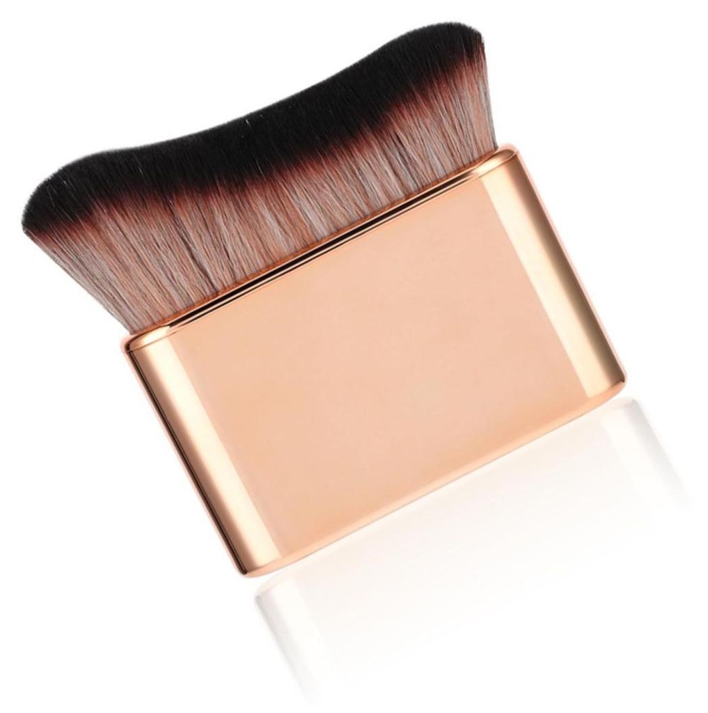 INF Wave Foundation Pinsel Wellenkopf Nylon und PP 7.6cm x 6.8cm Reise Roségold