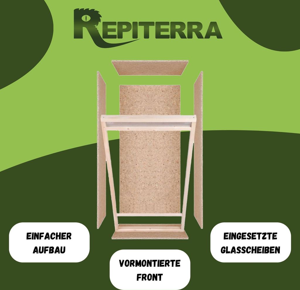 Repiterra® Hochterrarium Frontbelüftung Holzterrarium OSB Produktbild 3