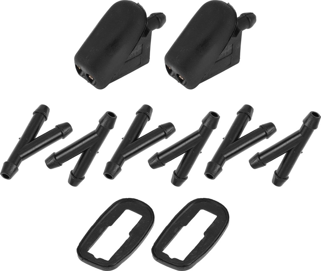 Keine. 61667146377 Windschutzscheibenwaschdüse für Mini Schwarz Frontscheiben-Spritzdüsen Wischer-Sprühwaschdüse Kunststoff 1 Set