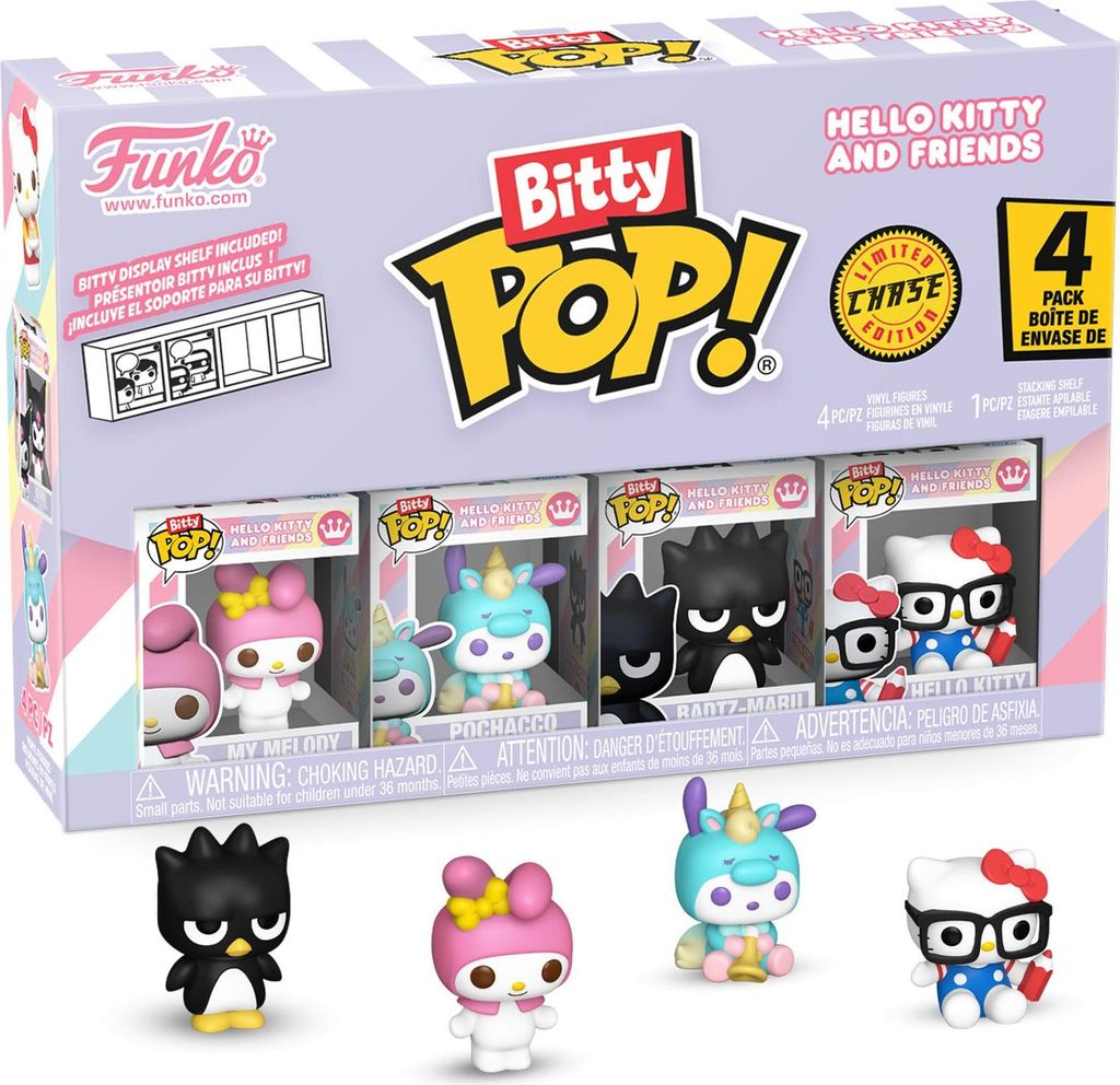 Hello Kitty and Friends Bitty POP! Vinyl Figuren 4er-Pack Series 4 2 cm