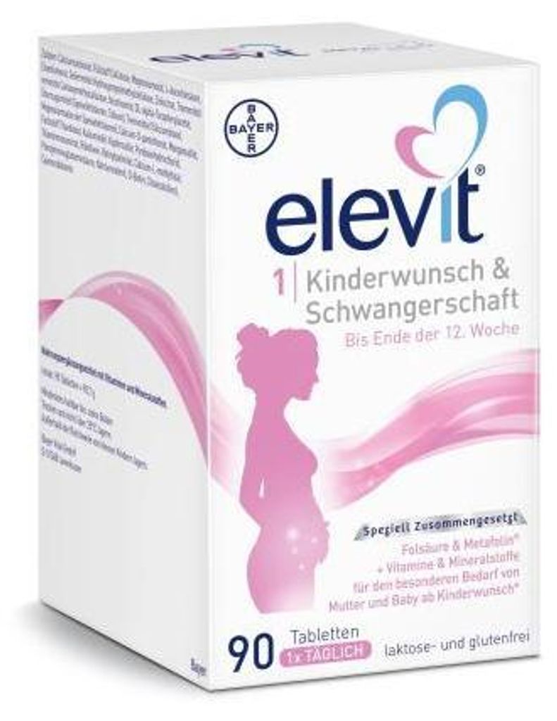 Elevit 1 Kinderwunsch & Schwangerschaft Tabletten 90 St Produktbild 