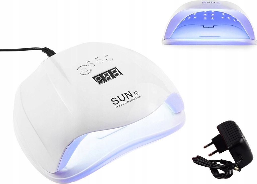 Lampa LED+UV Verk Group LAMPA MANICURE PEDICURE 54 W biały Zdjęcie produktu 