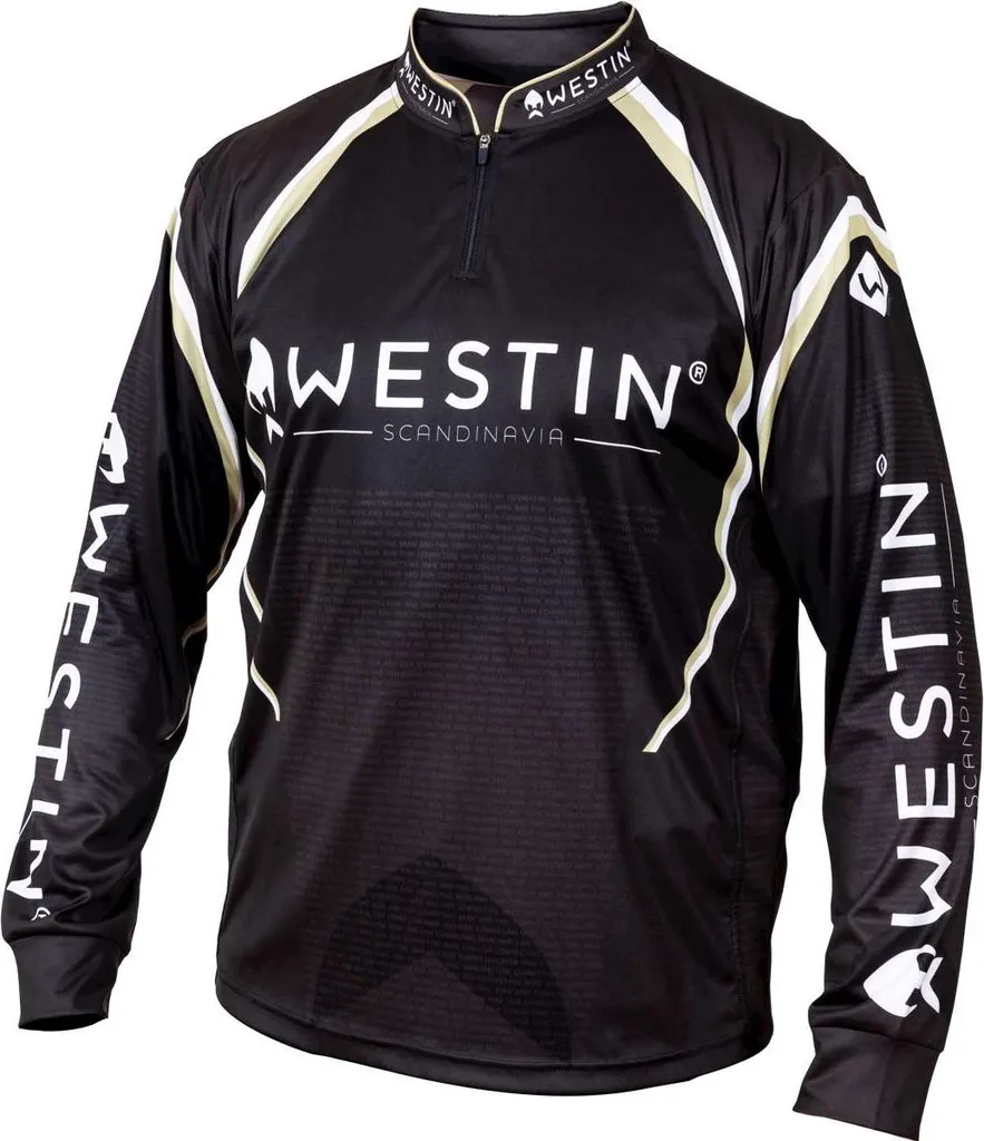 T-shirt Westin Tournament Manches Longues Noir L pour Pêche de Loisir
