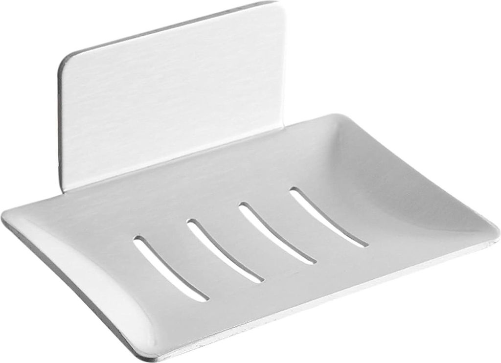 Seifenschale, Schwammhalter aus Aluminium, Duschkorb ohne Bohren, an der Wand montierter Duschseifenhalter, Saugnapf-Vakuumsystem, verhindert flaus...