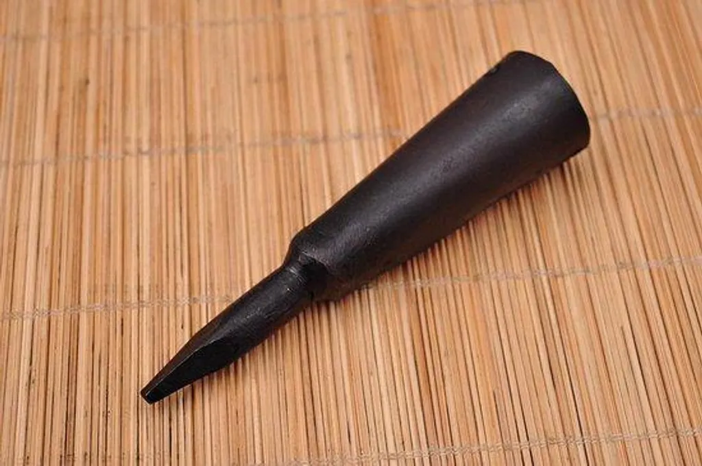 Tête de piolet artisanale en acier 1095 noir - Accessoire 4297