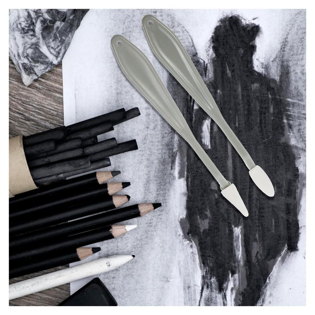 Kunststoff-Schwammwischer Set für Skizzen und Zeichnungen, kompakt und vielseitig für Künstler und Hobbyzeichner