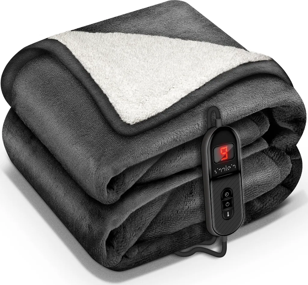 Sinnlein Coperta Elettrica 200x180cm: Basta Piedi Freddi a Letto!