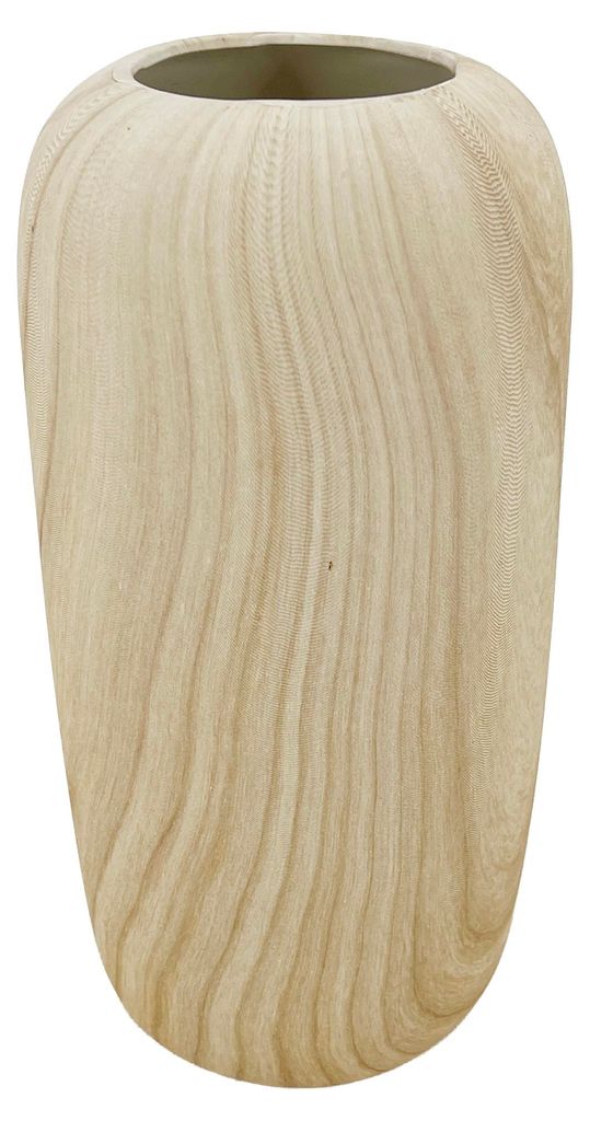 Keramikvase Selva 12,5x12,5x24,5 cm, - HolzNachbildung