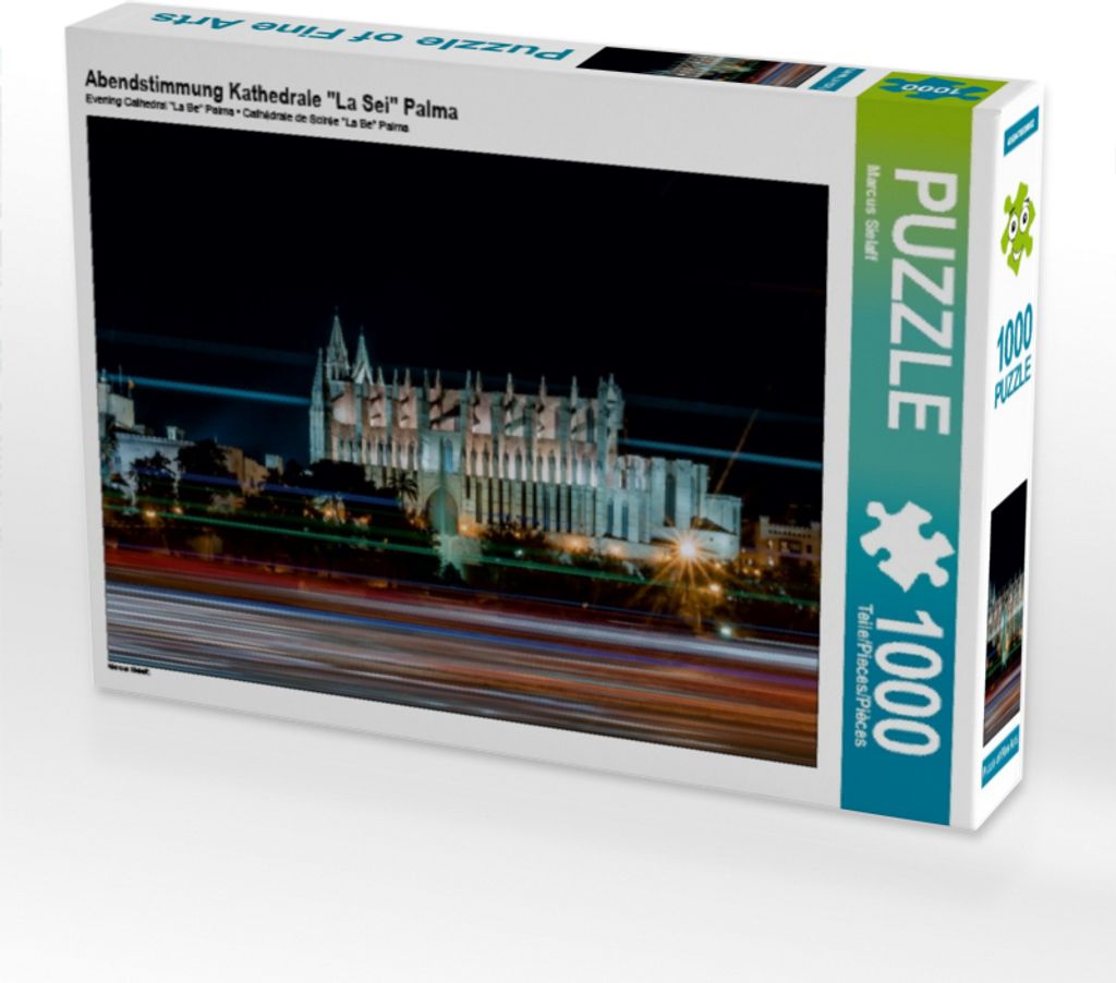 Calvendo Abendstimmung Kathedrale "La Sei" Palma 1000 Teile Puzzle quer 640x480mm, Sielaff Marcus; 7434965