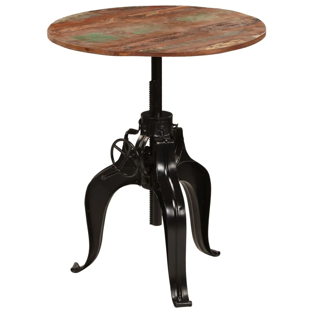 Table de Bar Stable en Bois Massif Réglable pour Petits Espaces