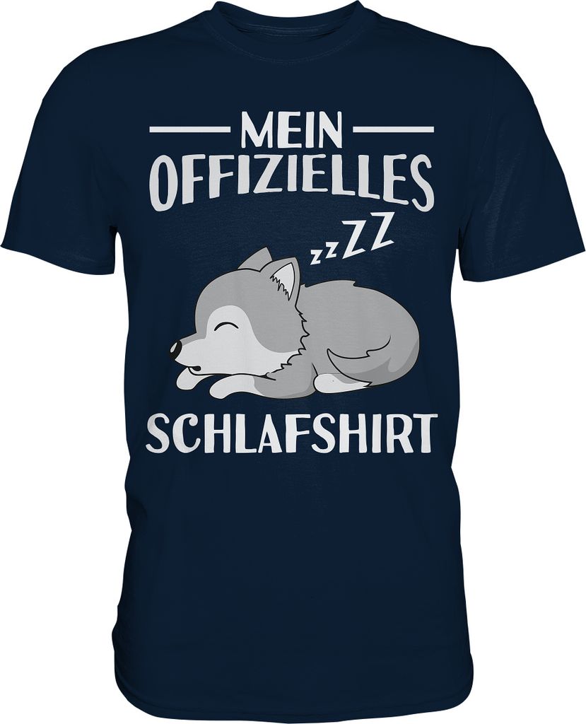 Offizielles Schlafshirt Nachthemd Schlafanzug Pyjama Wolf Produktbild 