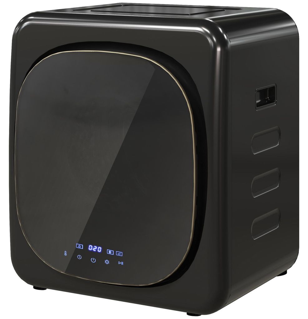 HOMCOM Mini wasdroger met 6 programma's, capaciteit tot 2,5 Productafbeelding 