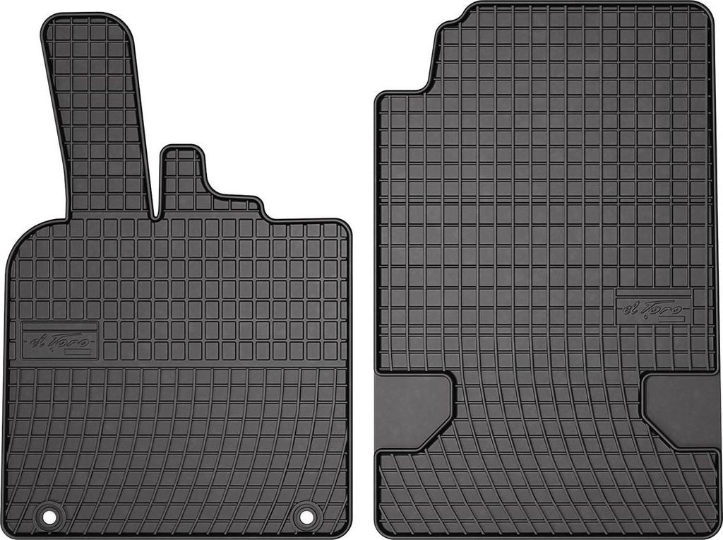 2007-2014 Smart ForTwo dywaniki gumowe czarne 2 szt Zdjęcie produktu 
