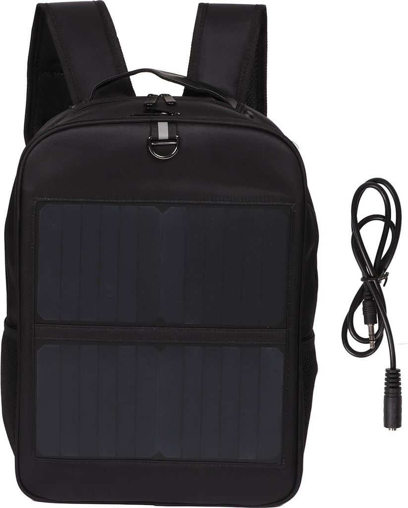 Plecak solarny 14 W, wodoodporny, ergonomiczny, z uchwytem Zdjęcie produktu 