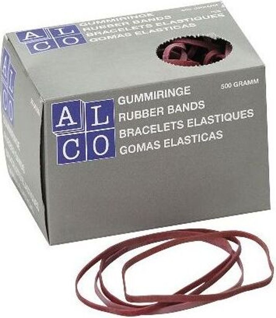 Gummiband Naturkautschuk 5x100mm rot 500g Packung mit 20 Stück