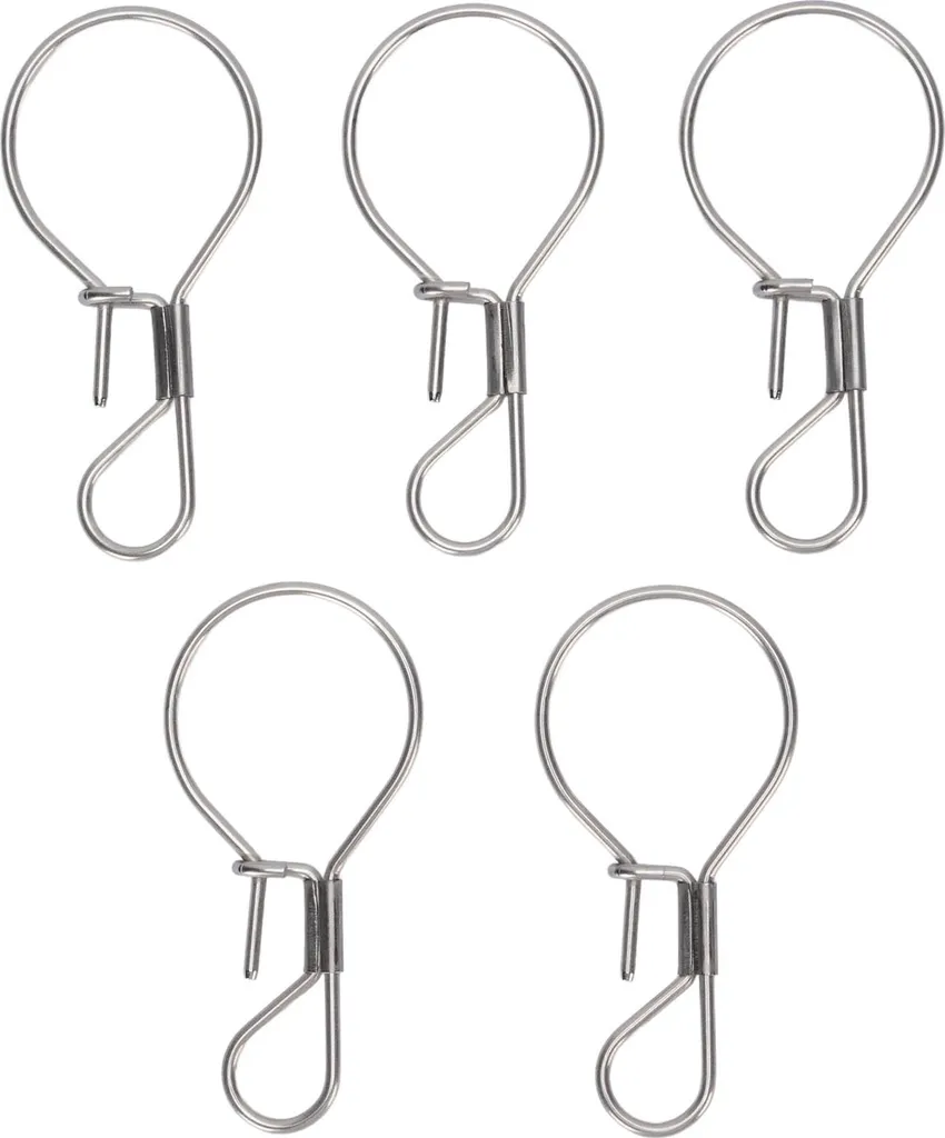 5pcs Pesca Serrature Acciaio Inox Vivo - Stringer Clip Professionale