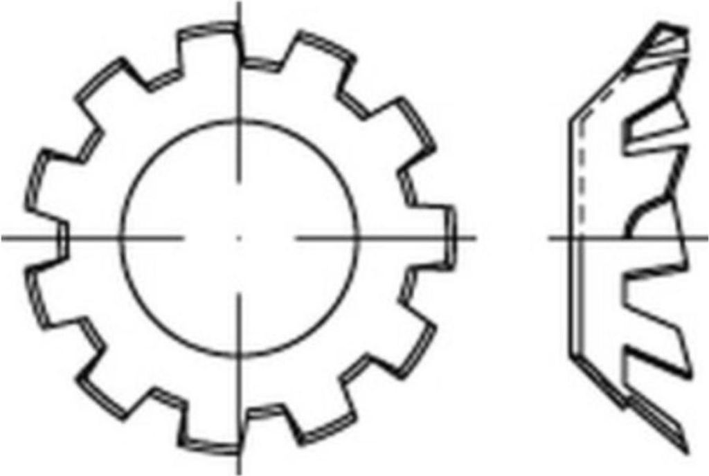 Reyher 6797v Zahnscheiben Vers. 8,4mm verzinkt (2000 Stück)
