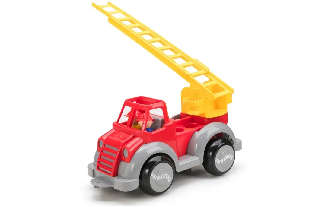 Camion de pompiers pour enfant Viking Toys 35cm - Jouet d'éveil robuste