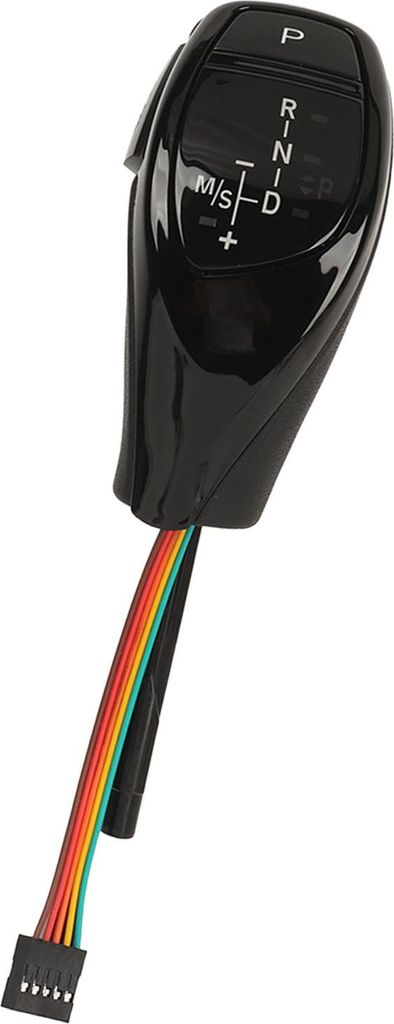 Automatischer Schaltknauf, roter Startknopf, LED, elektronischer Auto-Hebelgriff, Schaltkopf, passend für 5er E60 E61, glänzendes Schwarz