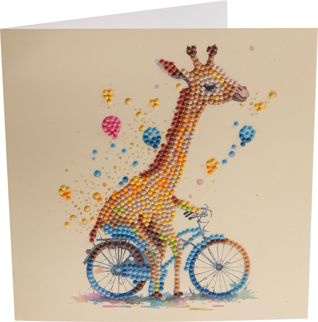 Diamond Painting "Crystal Art Card", 18 x 18 cm Giraffe Produktbild 