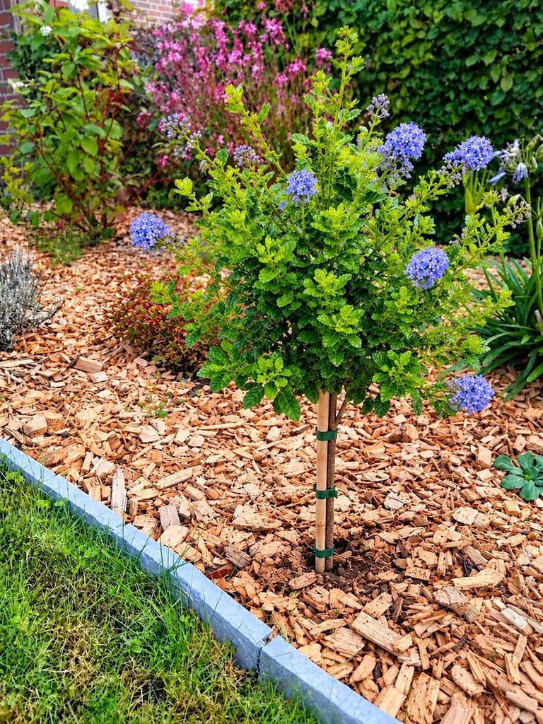 Ceanothus Impressus Säckelblume " Victoria " Hochstamm Produktbild 