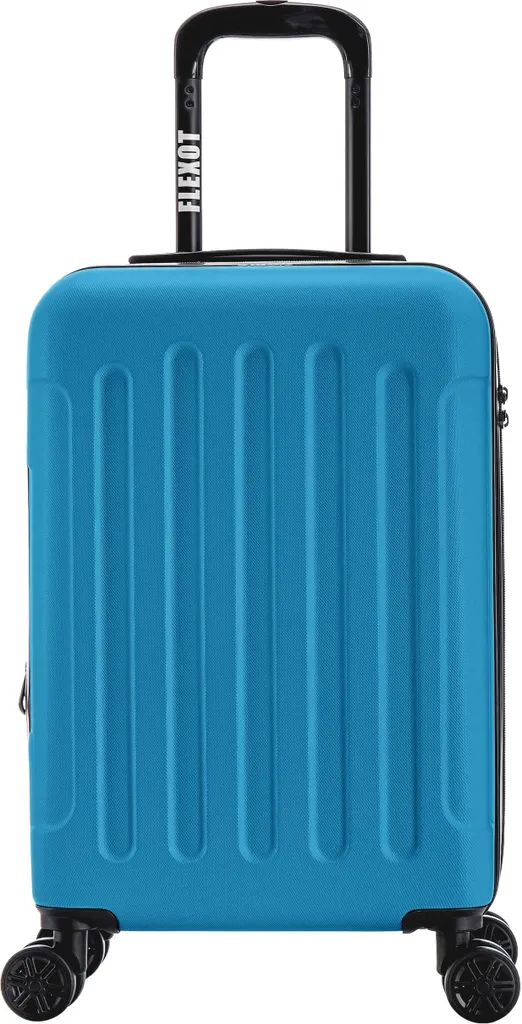 Flexot® Valigia Trolley M Blu: ABS Rigido, Espandibile e Resistente