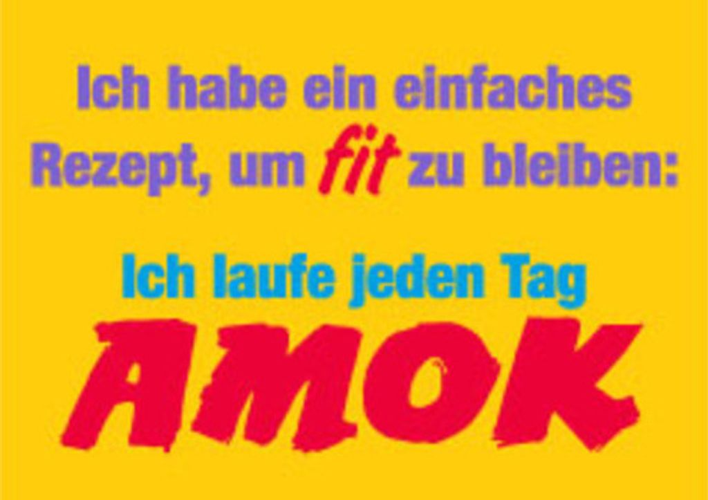 Allgemeine WÃ1/4nsche - SprÃ1/4che - unARTig - Postkarte im Format 15 x