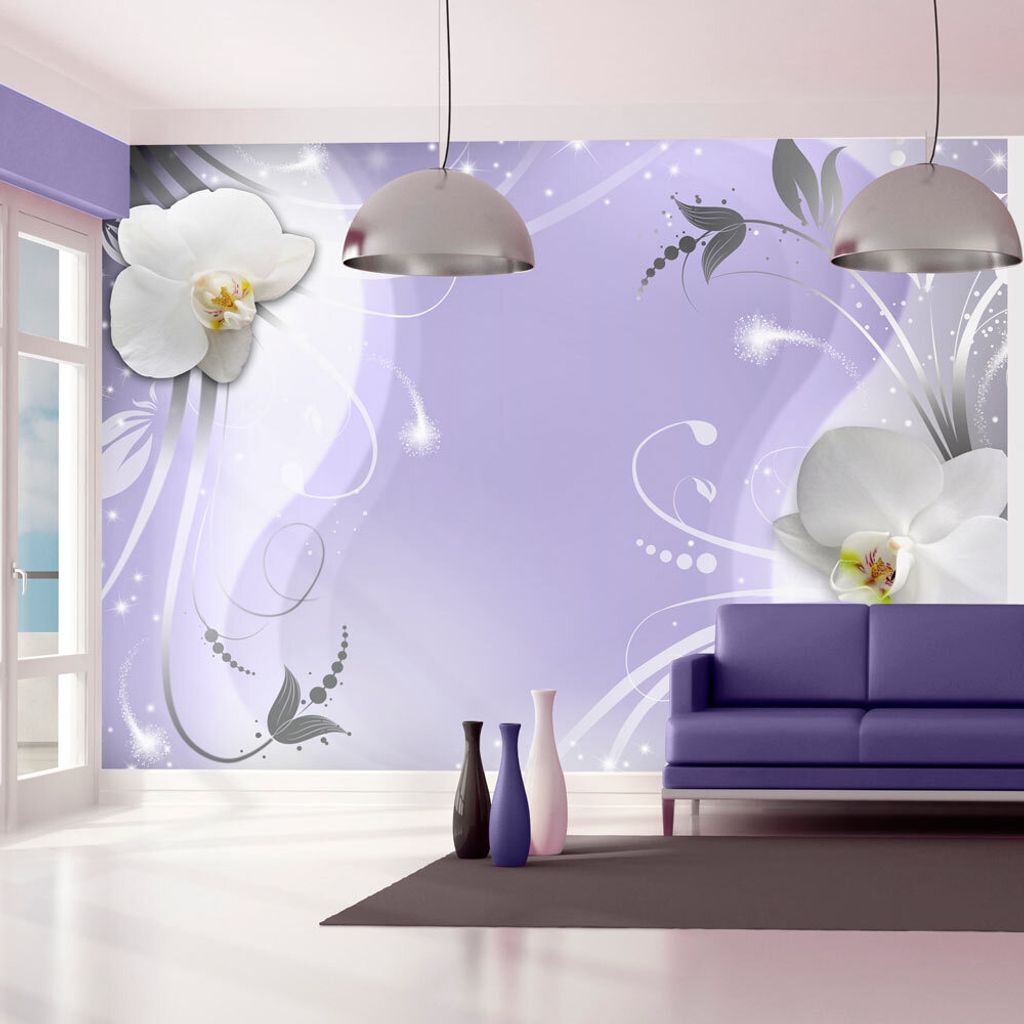 Vlies Tapete ! Top ! Fototapete ! Wandbilder XXL ! 350x256 cm BLUMEN ORCHIDEE ORNAMENT ABSTRAKT b-A-0149-a-d