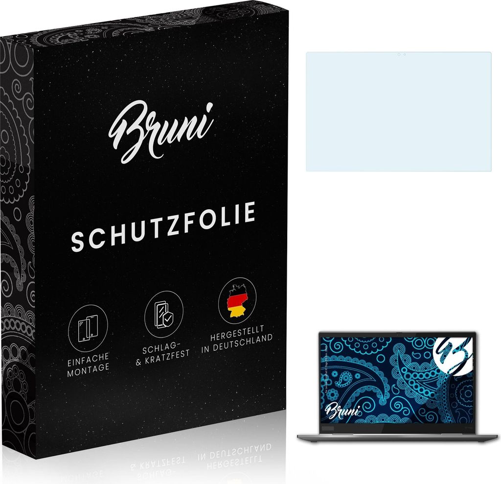 atFoliX 4061187849703, Laptop Bildschirmschutz, Transparent, Lenovo, ThinkPad X1 Yoga 5th Gen. 2020, Klare Bildschirmschutzfolie, Kratzresistent