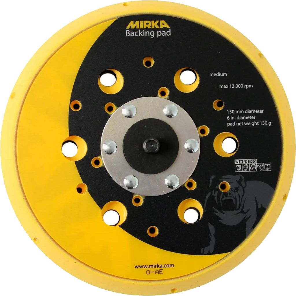Plateau Net Ø150 mm auto-agrippant MIRKA 48 trous medium - Image du produit 