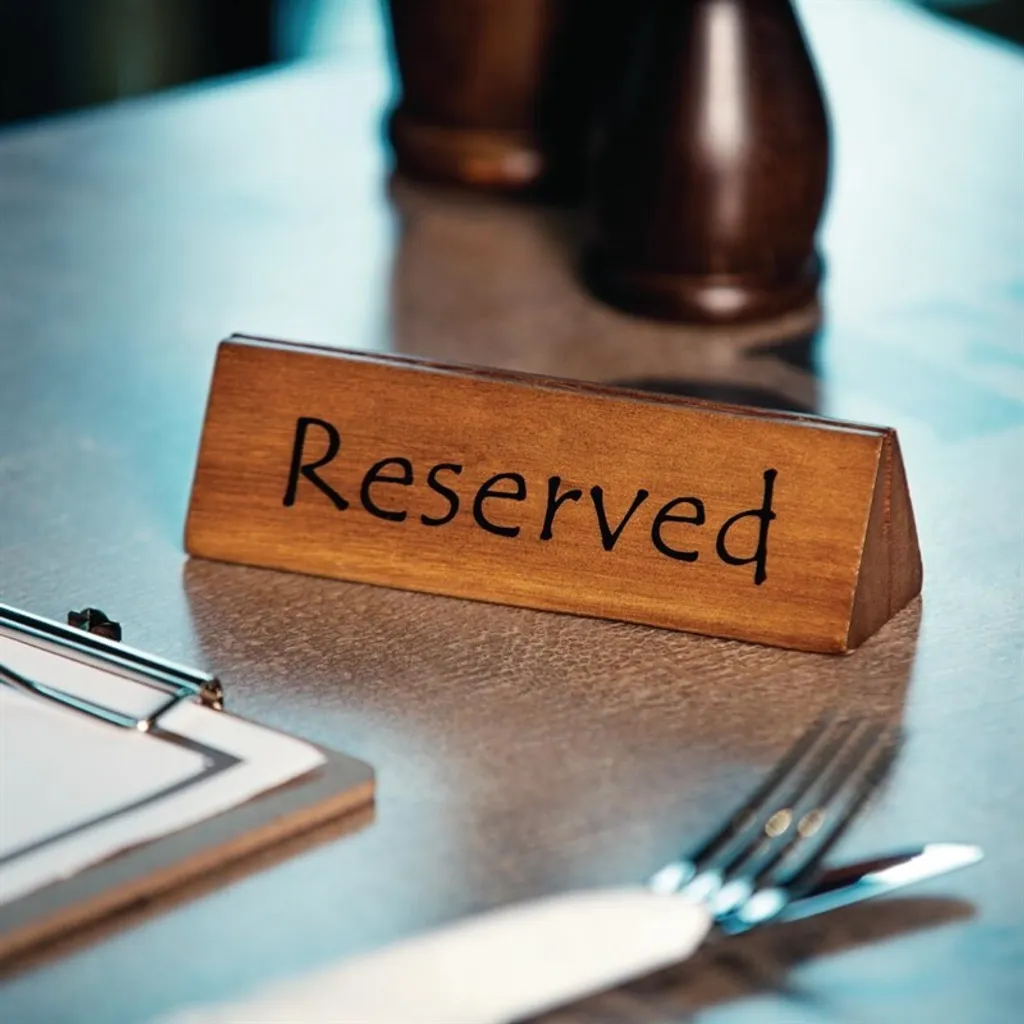 Support porte-carte en bois pour numéros de table et menus (x10)