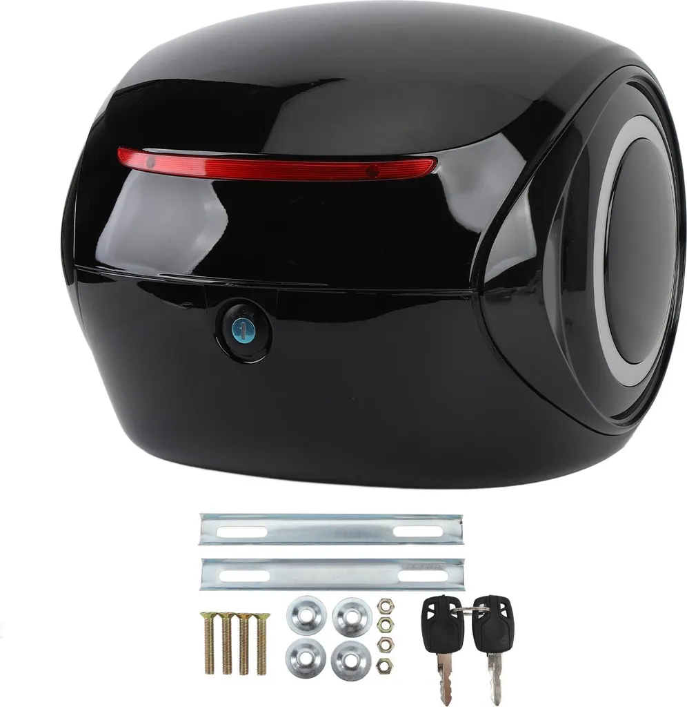 Coffre 32L Amovible pour Casque Moto et Transport d'Affaires Noir