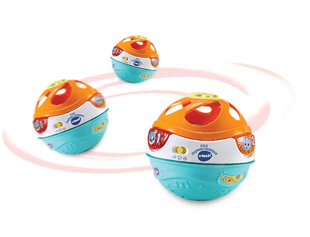 Vtech 3 in 1 Magic Music Ball 80-509023 - Balle Musicale Éducative Bébé