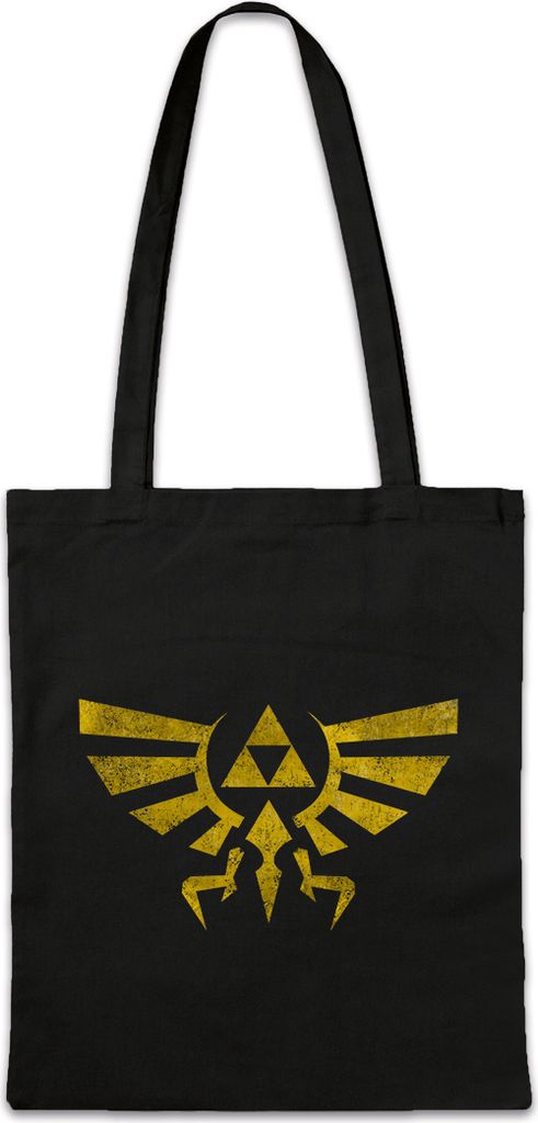 Urban Backwoods Triforce Vintage Logo, Stofftasche, Farbe: Schwarz