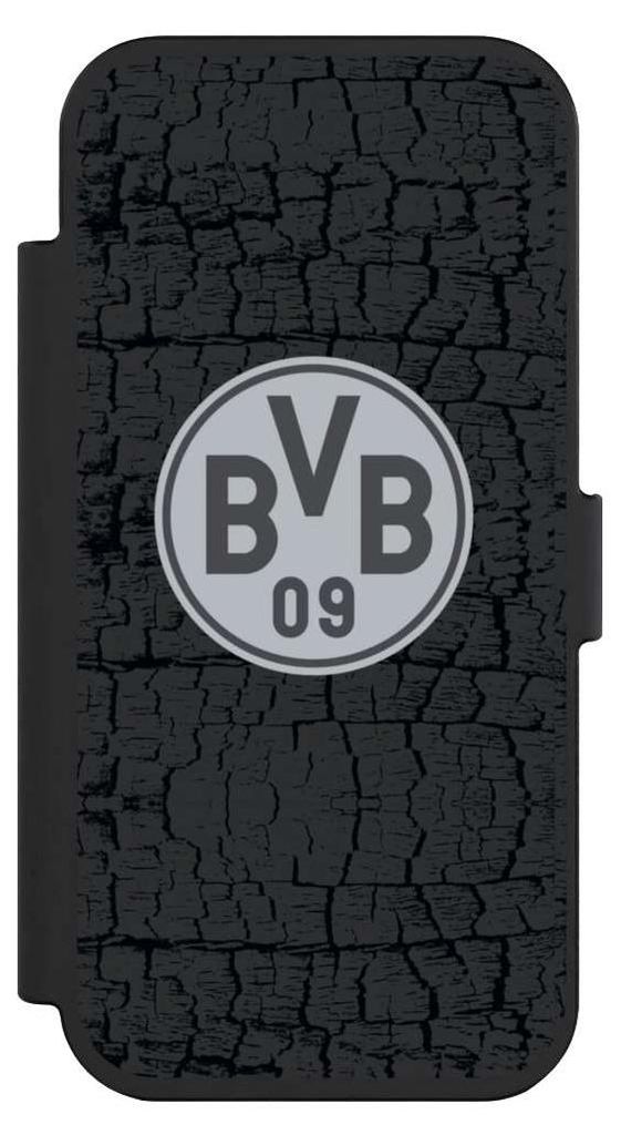NIVOCASE Klapphülle für Apple iPhone Air Handyhülle aus Kunst Leder NIVOflip schwarz BVB Borussia Dortmund Trikot