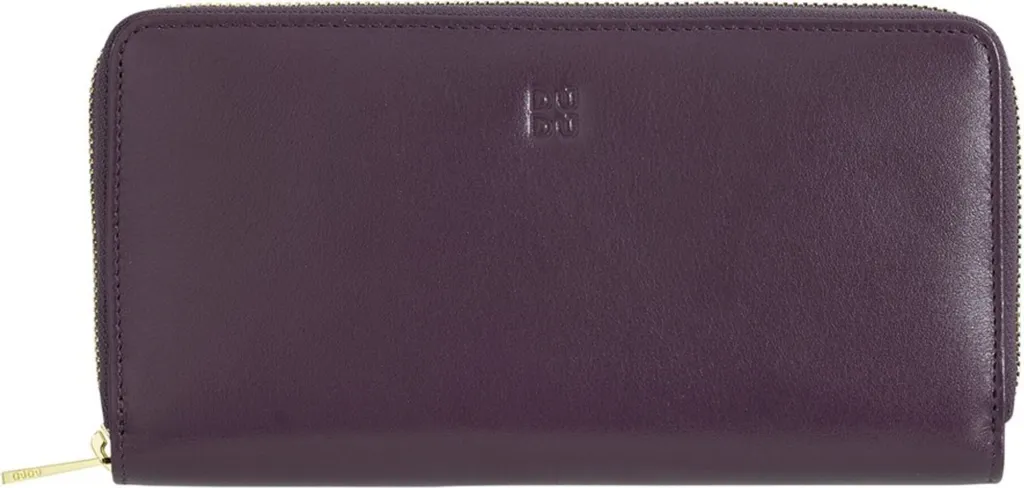 DuDu 534133460 Portafoglio Donna/Uomo RFID - Design Esclusivo Nappa