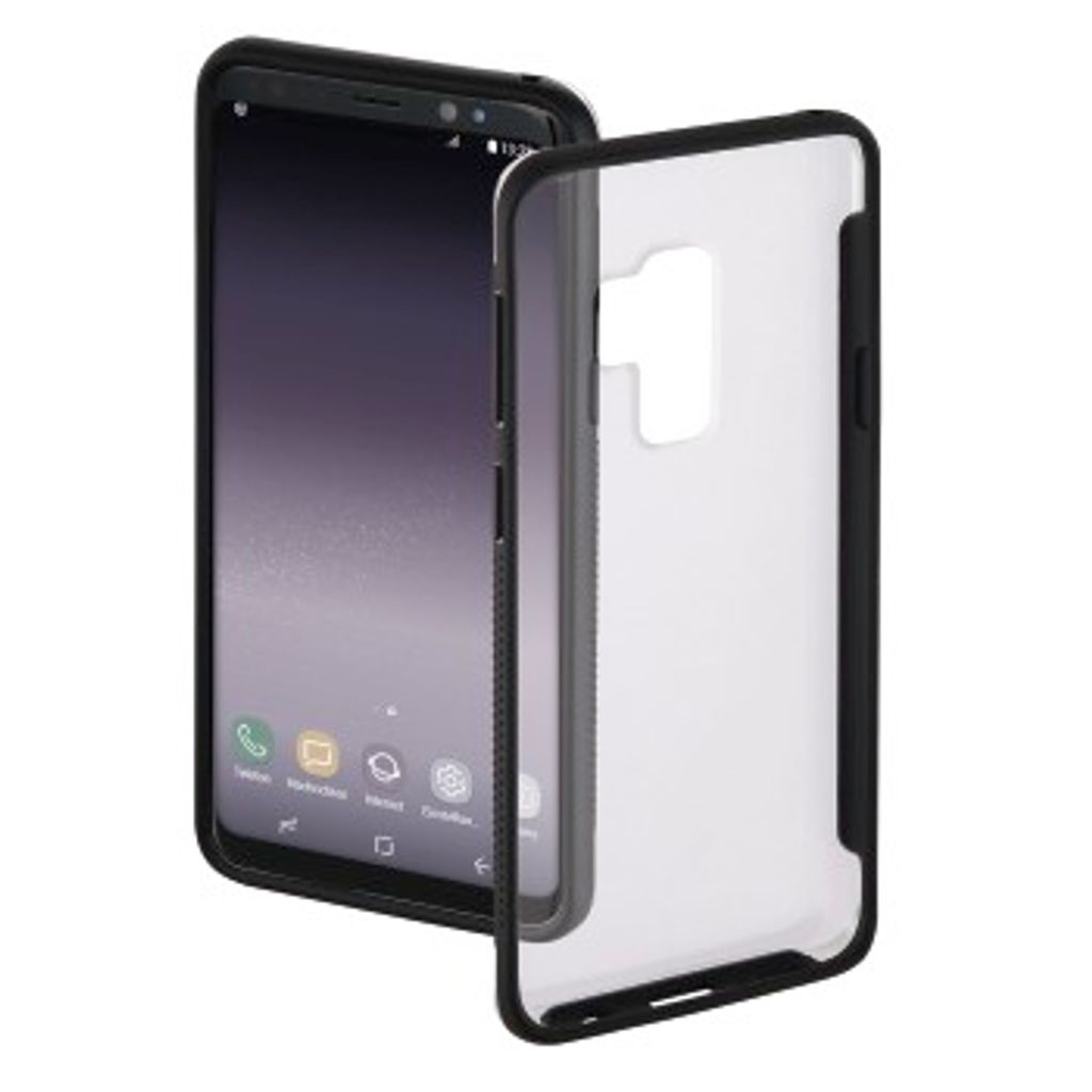Hama "Frame" Abdeckung für Samsung Galaxy S9, transparent/schwarz