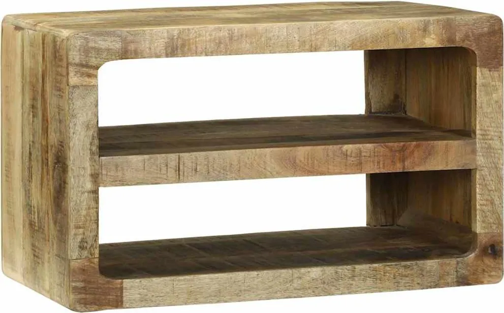 Offerta Mobile TV vidaXL Legno Massello Mango 60x32x36cm Marrone