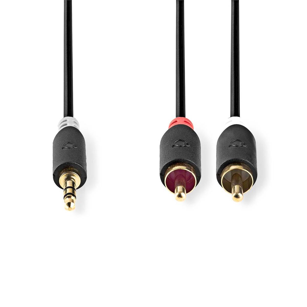Nedis Cavo audio stereo - Spina 3,5 mm - Spina 2x RCA - Immagine del prodotto 