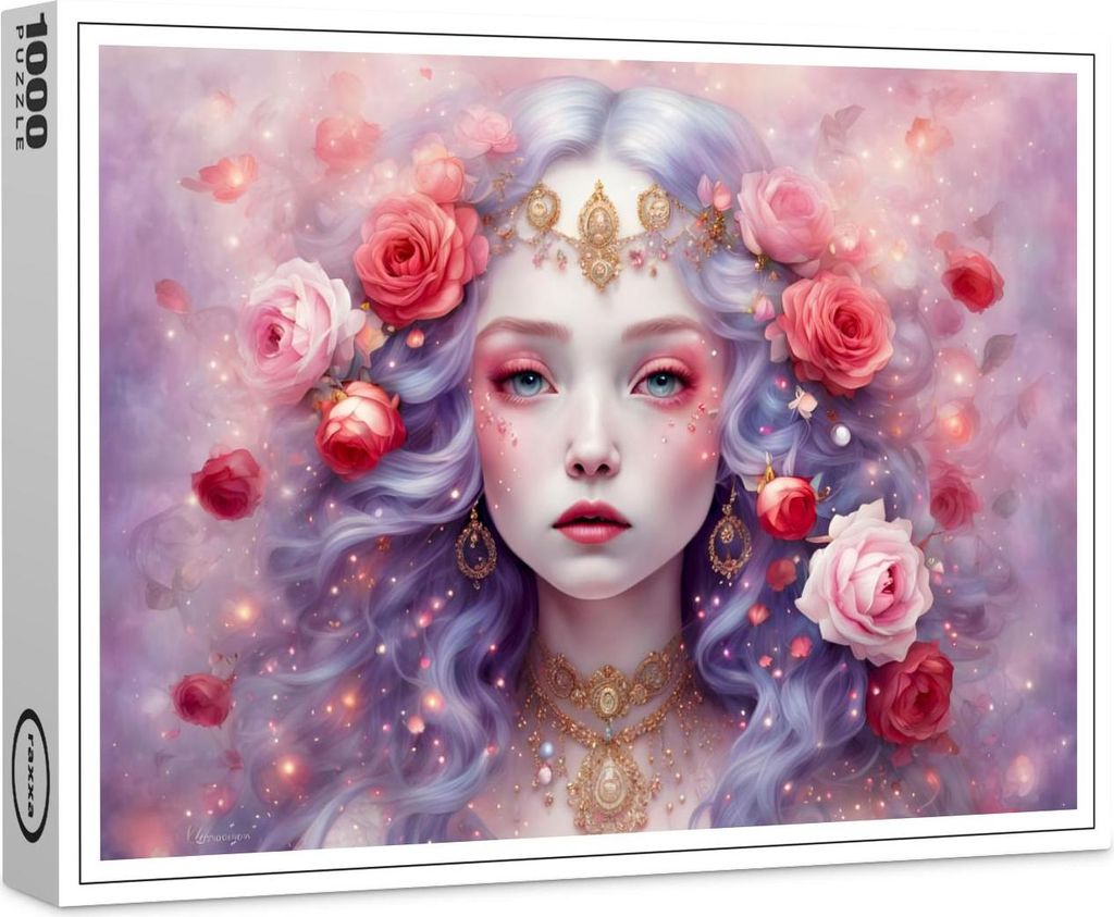 raxxa Premium-Puzzle "Enchanted Blossom Fairy Portrait", 1000 Teile