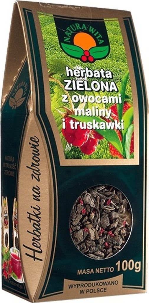 NATURA-WITA Grüner Tee mit Himbeeren und Erdbeeren 100g Produktbild 
