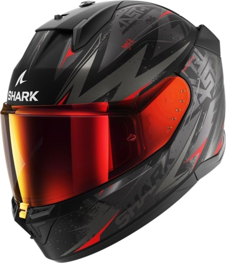 Shark D-Skwal 3 Blast-R Helm, schwarz/grau/rot, XL (61)