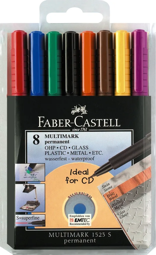 Marcatori Faber-Castell MultiMark S 8 pz: il set definitivo per professionisti