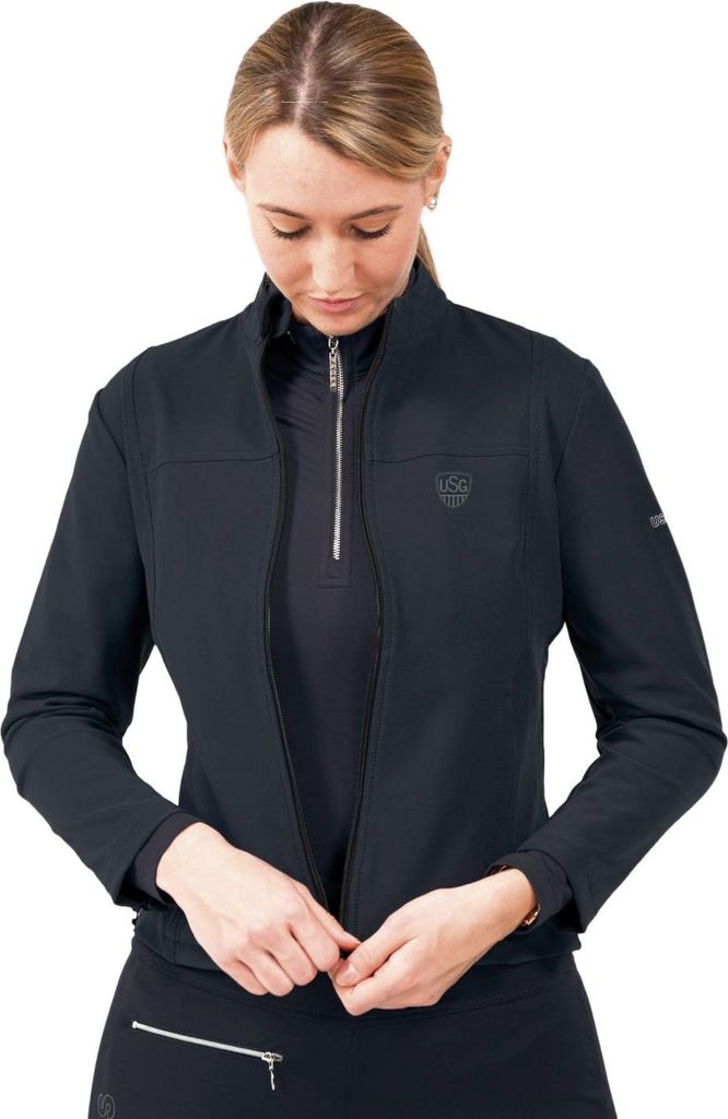 Sportliche Dynamic Reitjacke mit herausnehmbarem Protektor und flexiblen Reißverschlüssen