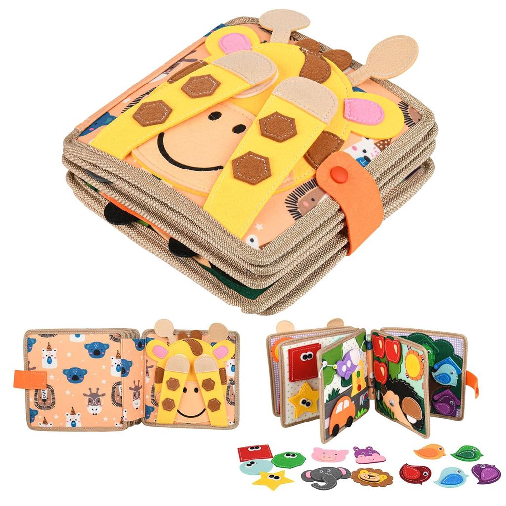 Montessori Manipulative Board Filz Buch Lernspielzeug, Produktbild 