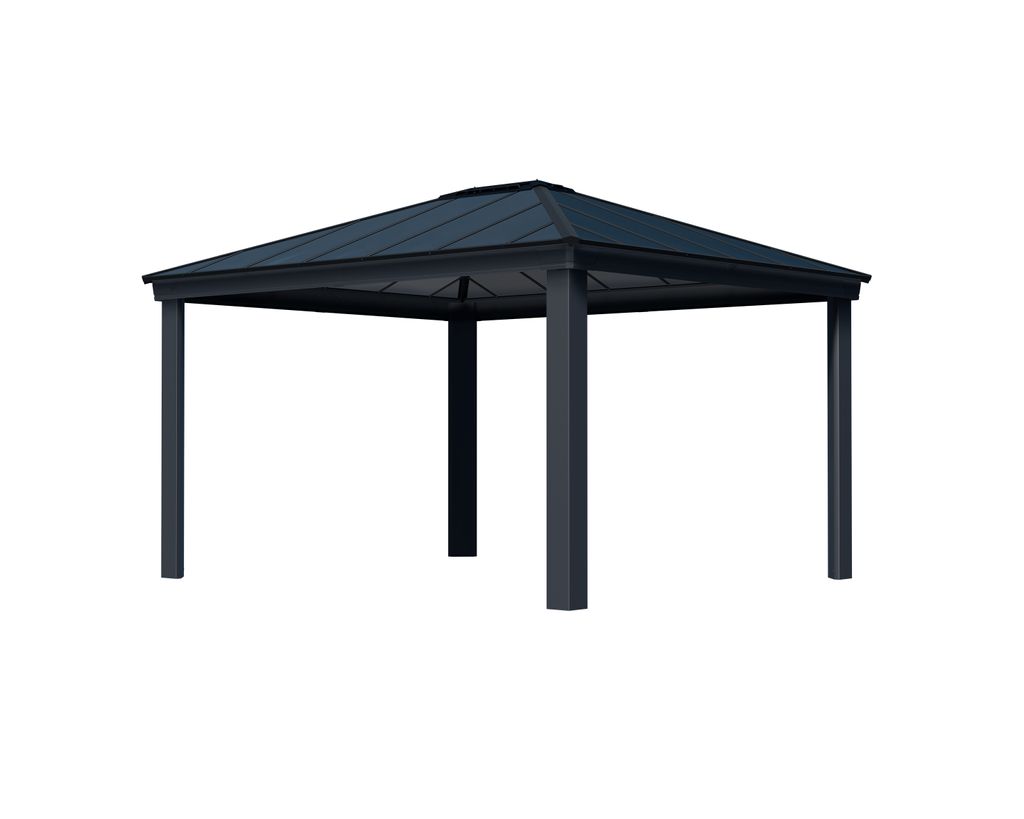 Gazebo de jardin 425,5x363,5cm gris - Palram - 705938 - Image du produit 