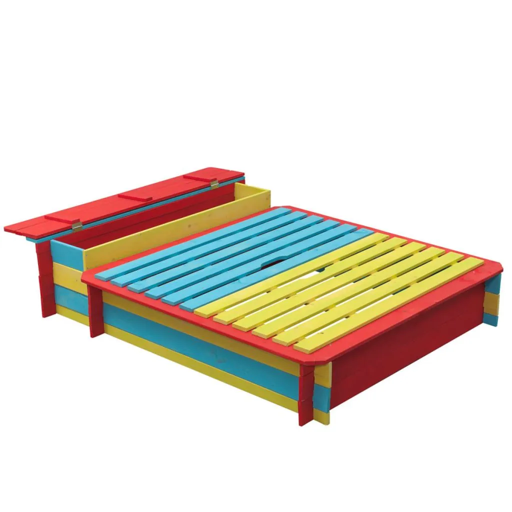 Bac à sable propre et sécurisé : Swing King Bois de jade avec couvercle - 2