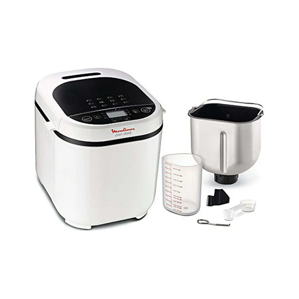 Machine à pain Moulinex Pain Doré 720W 1kg blanc 12 programmes OW210130