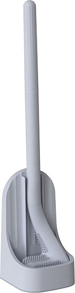 Silikon-Toilettenbürste, Golf-Toilettenbürste, Golfschlägerförmige Toilettenbürste mit langem Griff, mit Sockel, ohne Sackgassen, für Badezim...