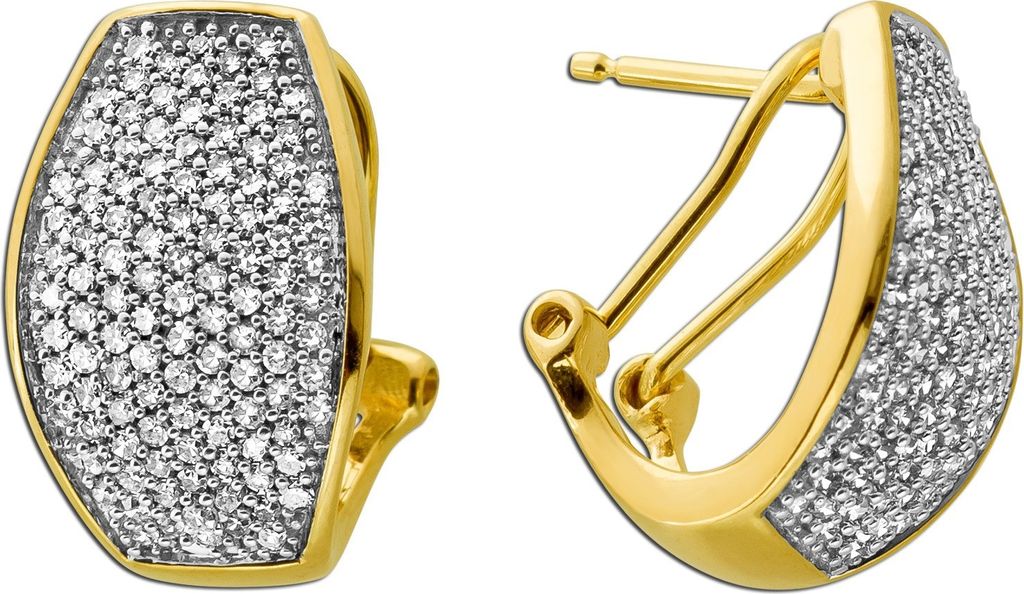 Brillant Ohrstecker Gold 585 Weißgold 14K Diamanten 2.50ct